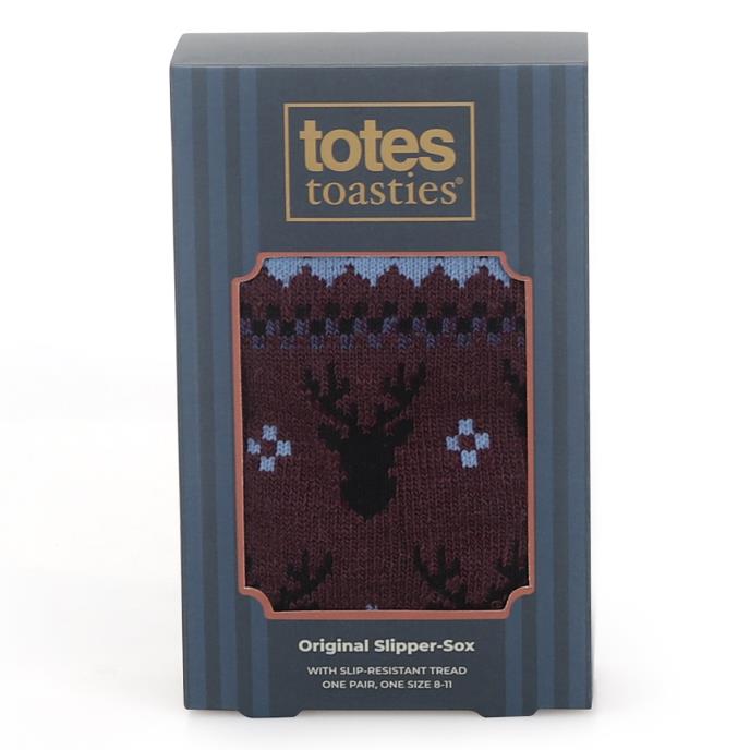 totes toasties® Mens Original Slipper Socks Stag Extra Image 5